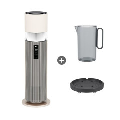 [LG] [현장] 퓨리케어 오브제컬렉션 하이드로타워 가습기 (샌드 베이지) + 급수비커 + 무빙휠