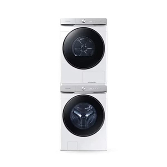 [삼성] 비스포크 AI 세탁기 25kg + 건조기 21kg + 상단 설치 키트 (화이트)